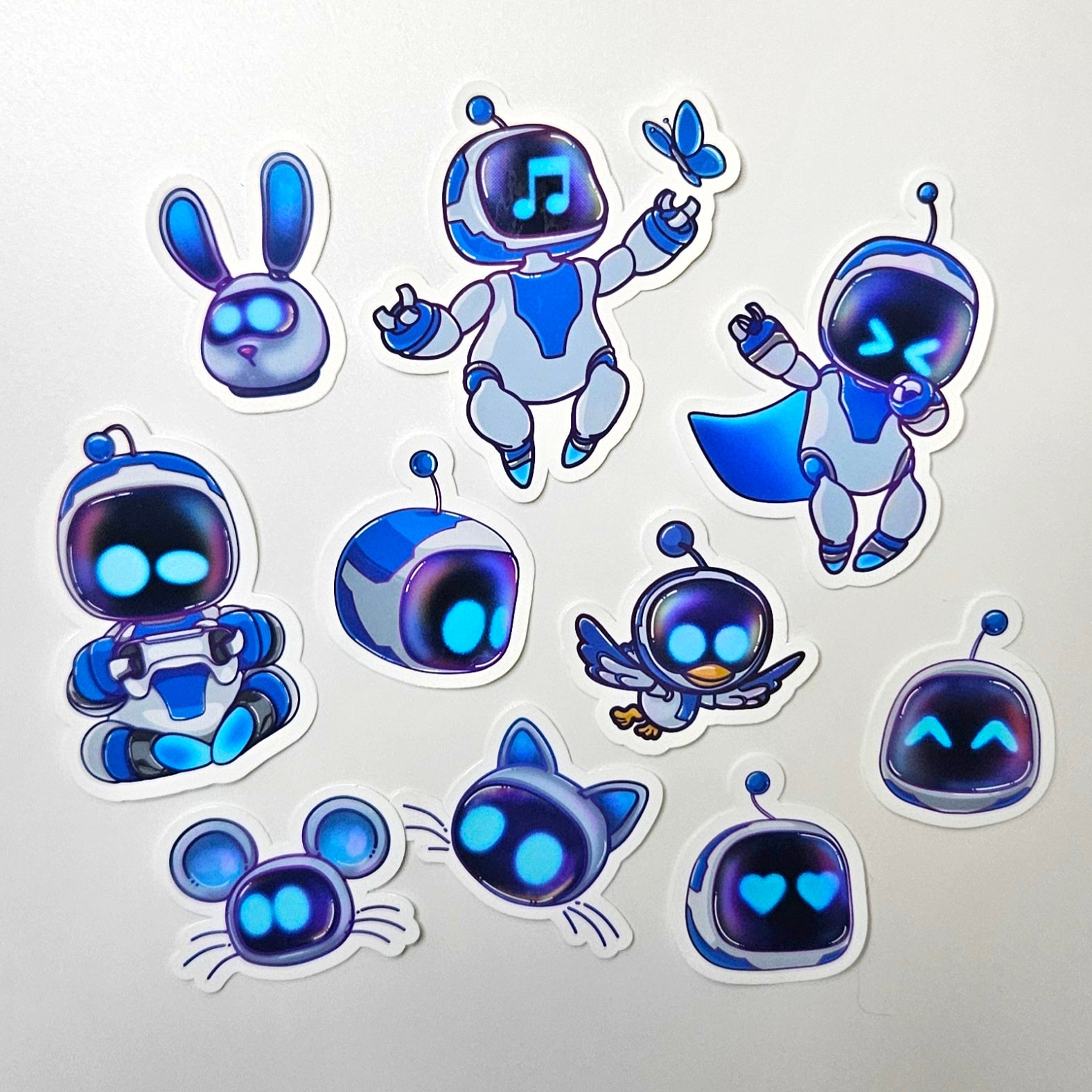 Astro Bot Sticker Pack | 10 Stickers | JSB Illustrations